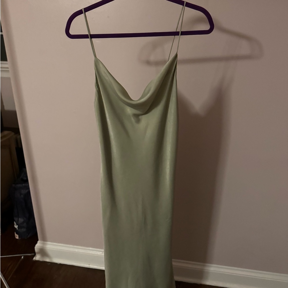 Resa Green Slip Dress